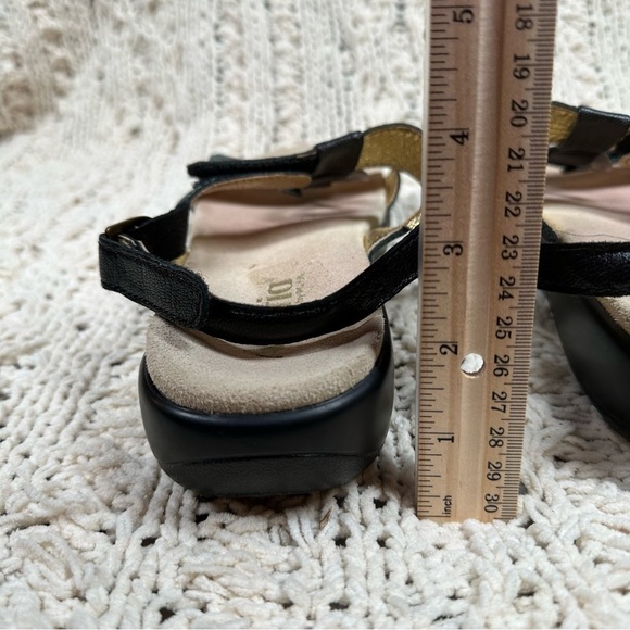 Alegria Julie Abalone Rose Multicolor Metallic Iridescent Black Rosette Sandal 9 - Picture 5 of 12